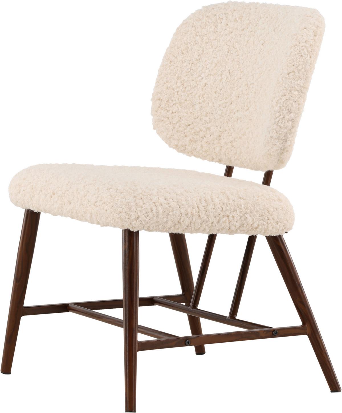 Sessel Midlad - Weiß, Design, Textil/Metall (58/84/62cm) - Livetastic