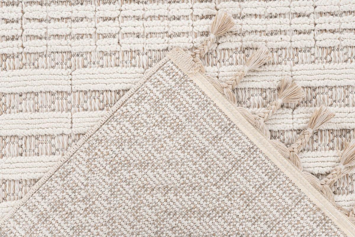 Flachwebteppich Elfenbein, Bxl: Ca. 160x230 Cm - Elfenbein, Basics, Textil (160/230cm) - Kayoom