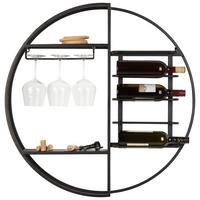 REGÁL NA LÁHVE BILLY -TREND- - černá, Lifestyle, kov (80/80/15cm)