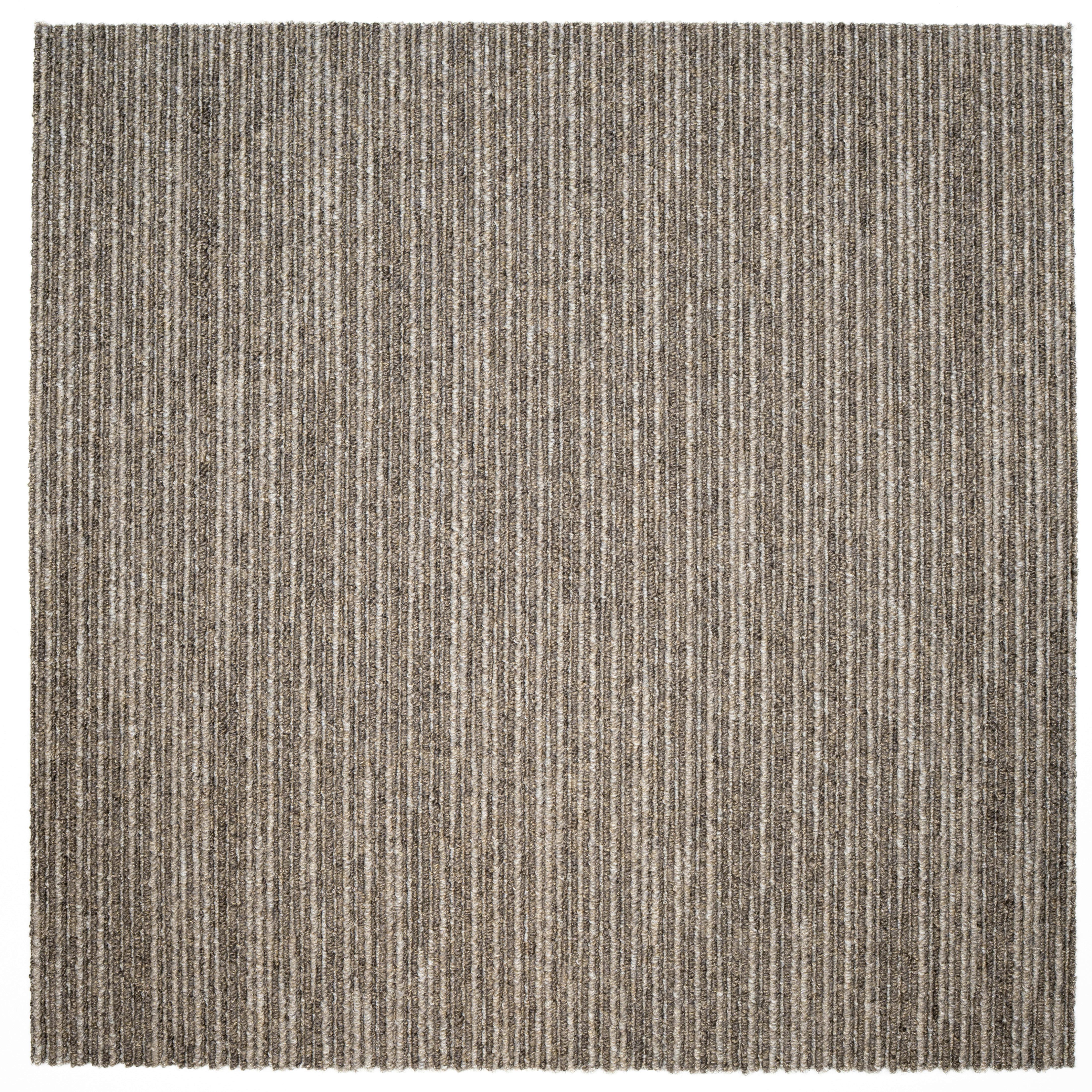 Teppichfliese Graubraun Ambition 50x50 cm Florhöhe 3mm - Graubraun, Basics, Textil (50/50cm)