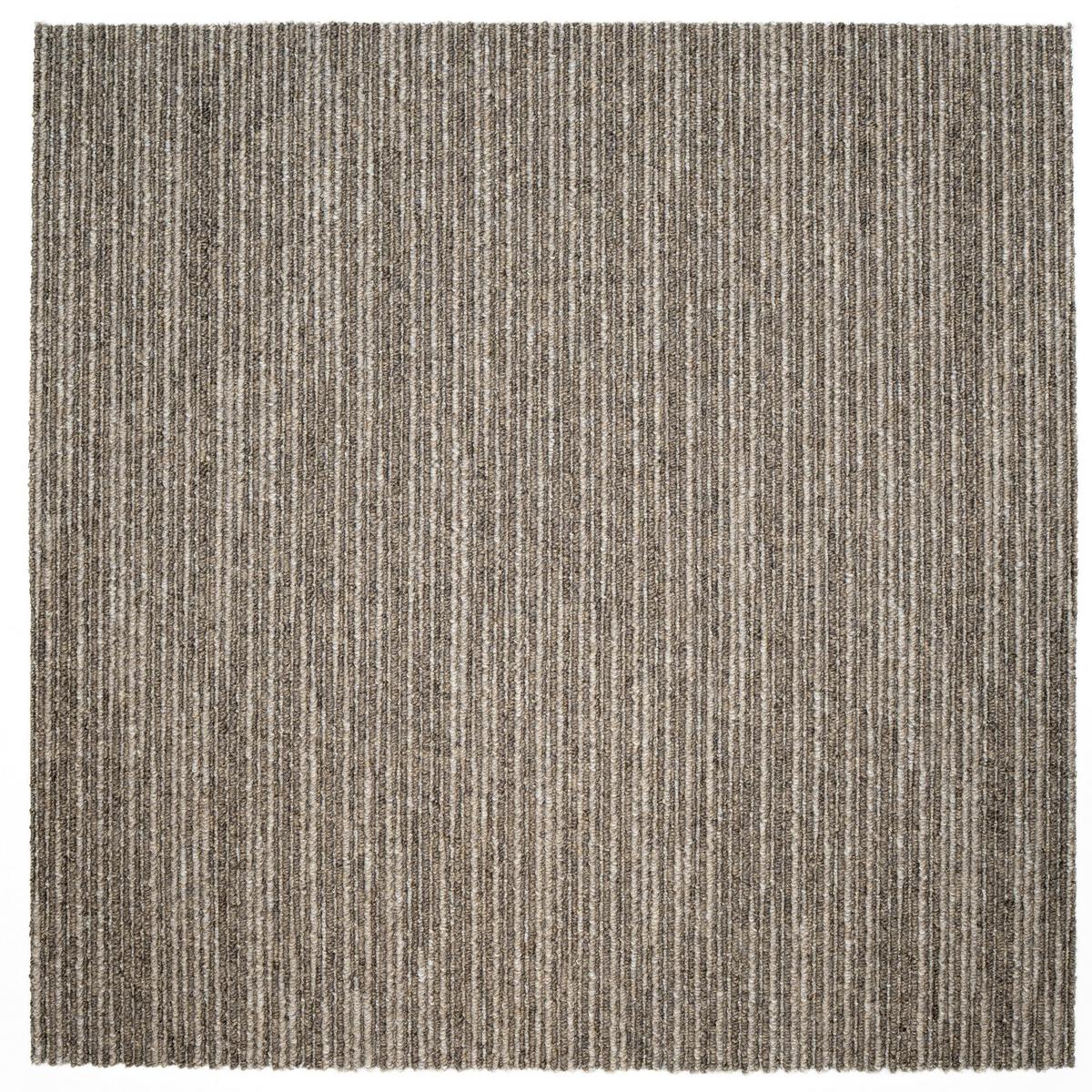 Teppichfliese Graubraun Ambition 50x50 Cm Florhöhe 3mm - Graubraun, Basics, Textil (50/50cm)