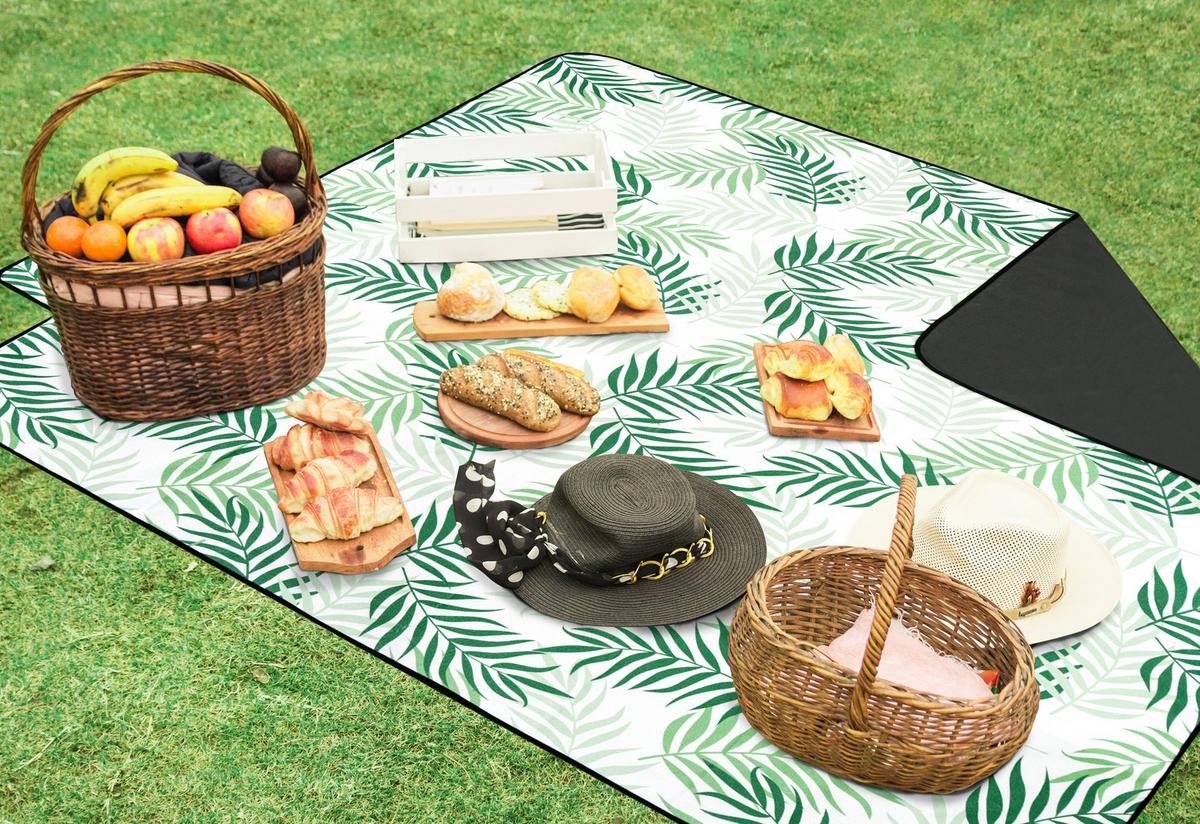 Picknickdecke Betty - Grün, MODERN, Textil (200/200cm) - Luca Bessoni