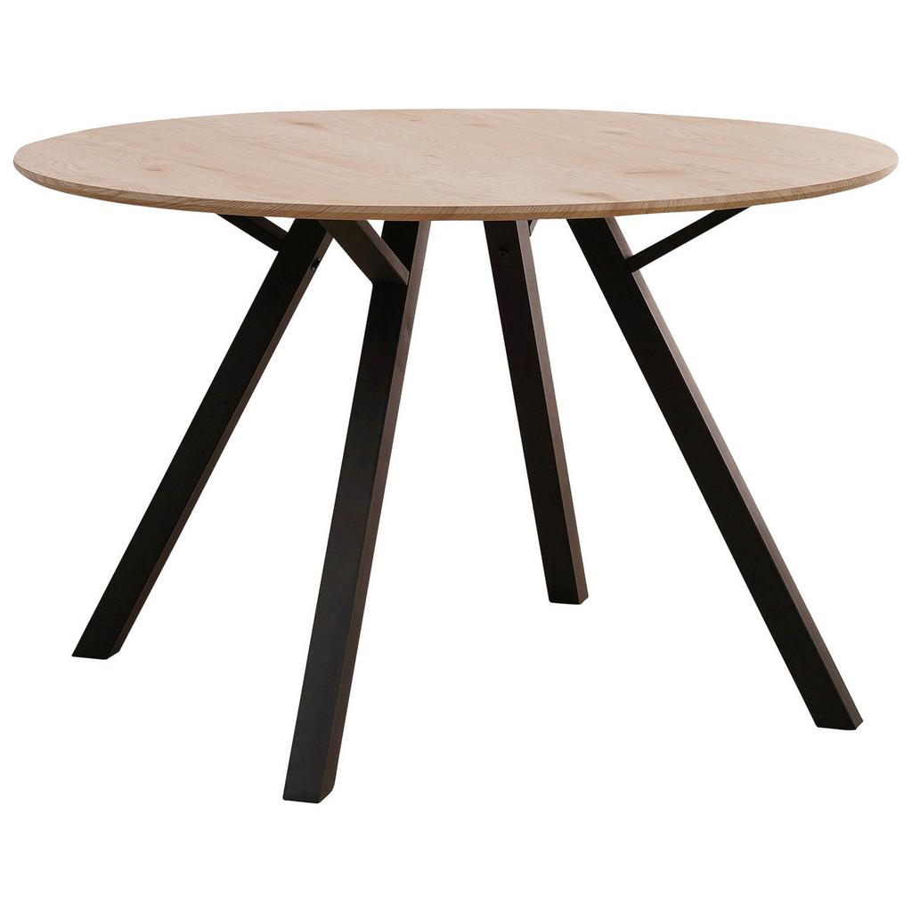 Esstisch rund Arno D: 120 cm Eiche Artisan/Schwarz