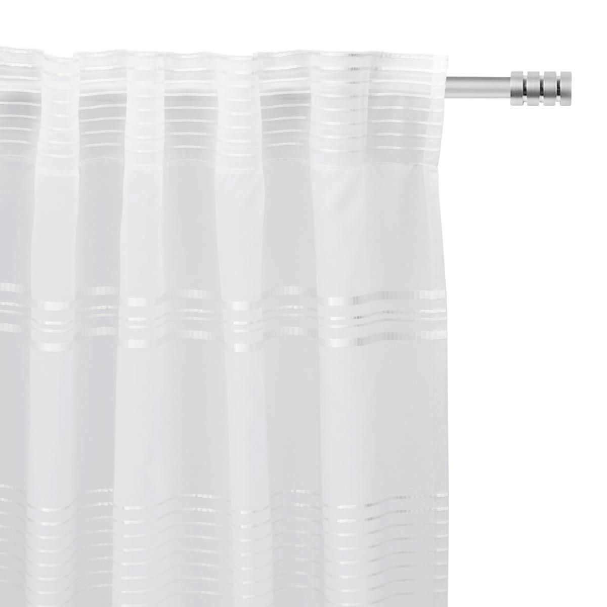 HOTOVÝ ZÁVĚS Louis, 140/245 cm - bílá, Konvenční, textil (140/245cm) - Modern Living