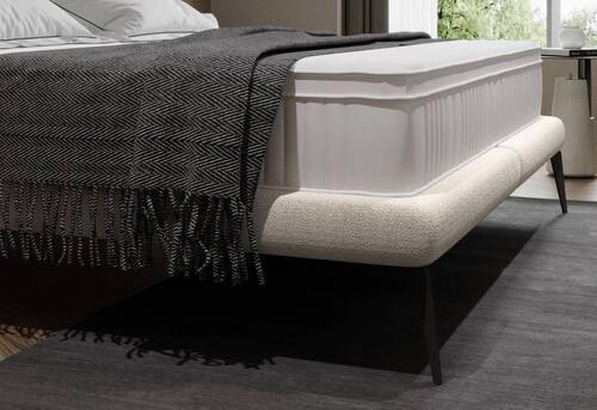 Polsterbett Tessina Now Or Never - Creme/Schwarz, MODERN, Textil (180/200cm) - Livetastic