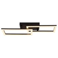 LED-Deckenleuchte 67328-20 - Klar/Schwarz, Design, Kunststoff/Metall (61,5/19,5/9,3cm) - Globo