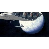 Fototapete Star Wars Stardestroyer - Schwarz/Weiß, Trend, Textil (500/250cm)