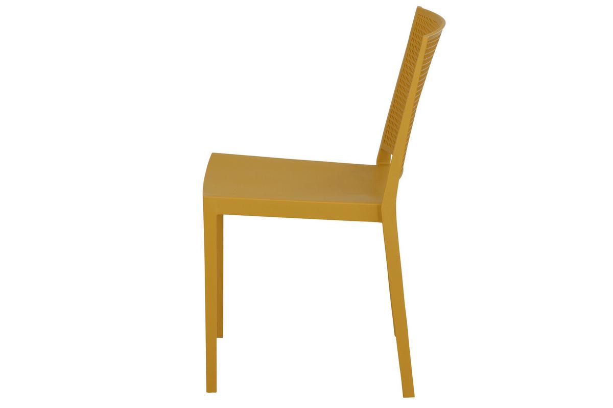 Stapelstuhl T20114 - Gelb, Basics, Kunststoff (46/80/56cm) - Siena Garden