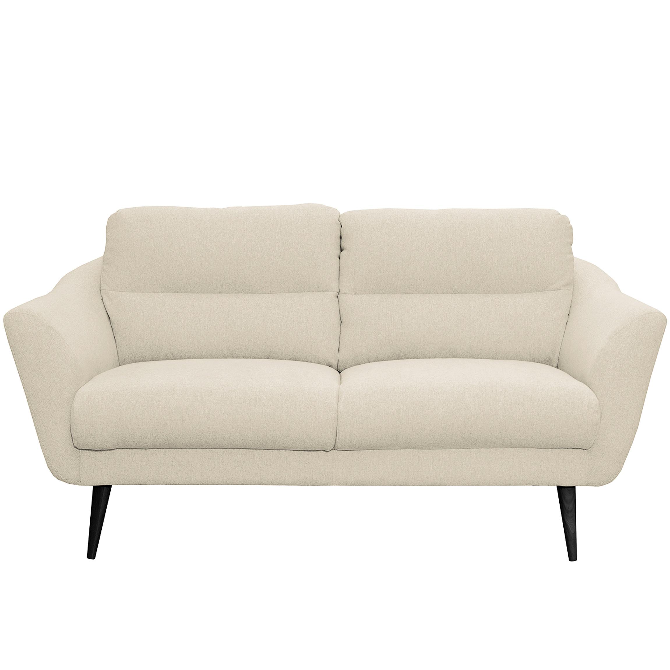 2,5-Sitzer Tromso Creme B: 187 cm - Creme/Schwarz, Design, Textil (187/87/88cm) - Livetastic