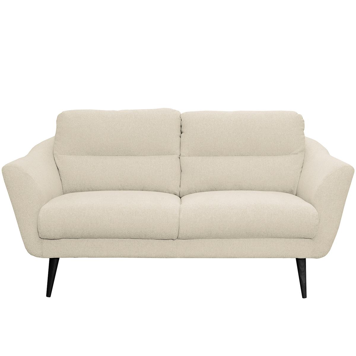 2,5-Sitzer Tromso Creme B: 187 cm - Creme/Schwarz, Design, Textil (187/87/88cm) - Livetastic