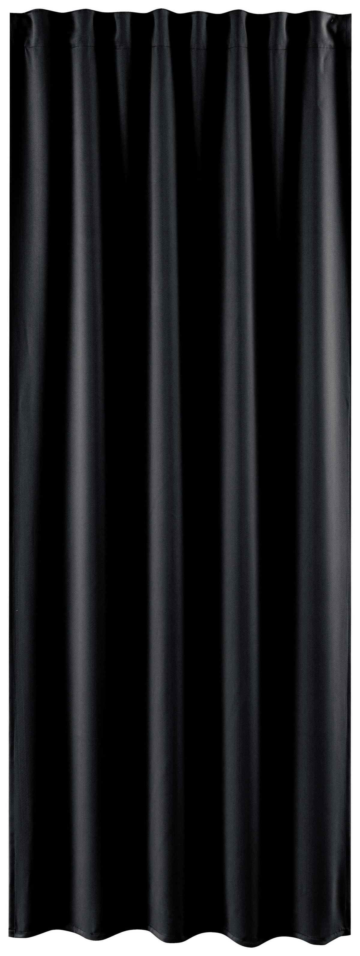 Sötétítőfüggöny Simone Kb. 135/245cm - fekete, Romantik / Landhaus, textil (135/245cm) - James Wood