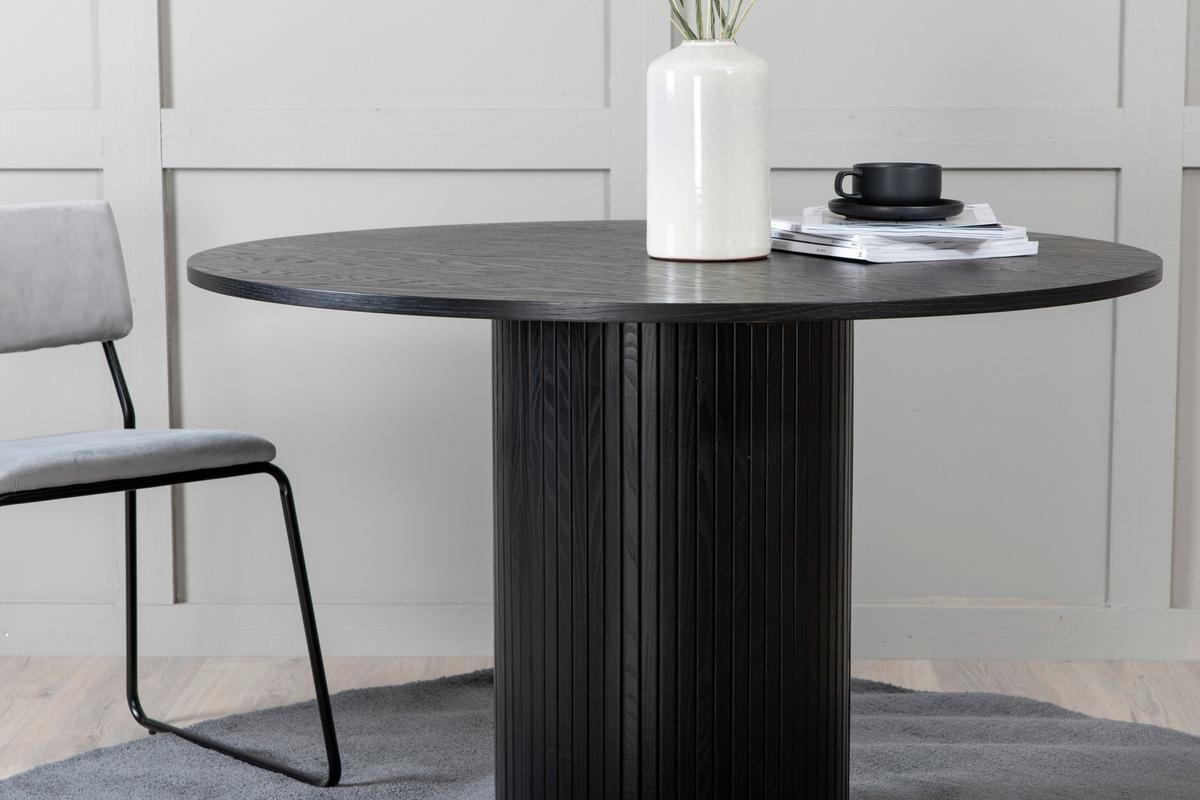 Esstisch Bianca - Schwarz, Design, Holzwerkstoff (110/110/75cm) - Livetastic