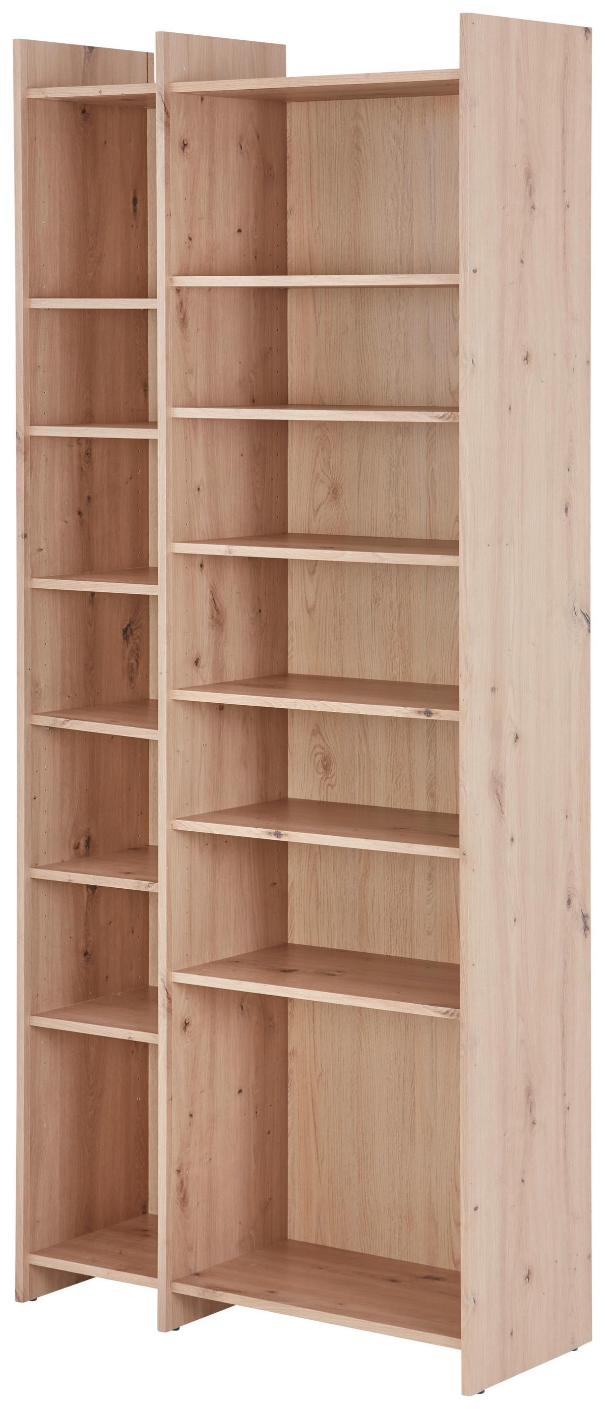 REGÁL LENNY PR 23083-REG/191/80 - čierna/dub artisan, Modern, kompozitné drevo/plast (80/191/31,8cm)