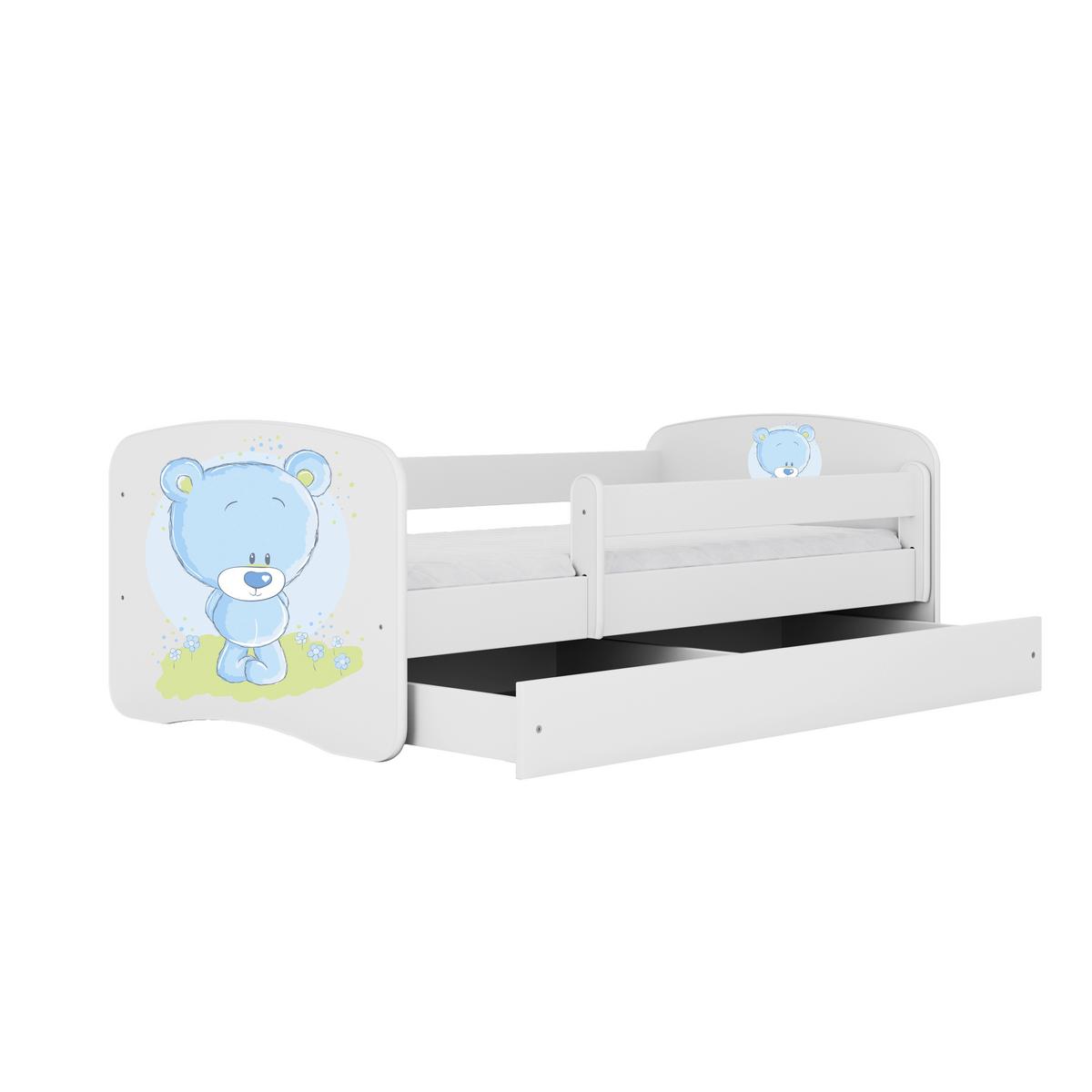 Kinder-/Juniorbett Babydreams Inkl. Matratze 80x160 - Birkefarben/Weiß, MODERN, Holz/Holzwerkstoff (80/160cm) - MID.YOU