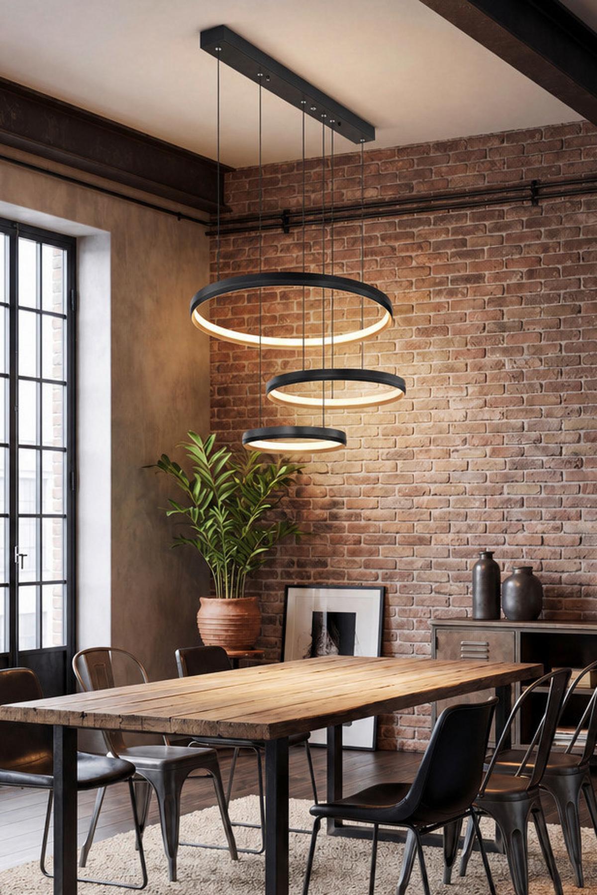 LED-Hängeleuchte 67193-55H - Goldfarben/Opal, Design, Kunststoff/Metall (76,7/50,3/150cm) - Globo