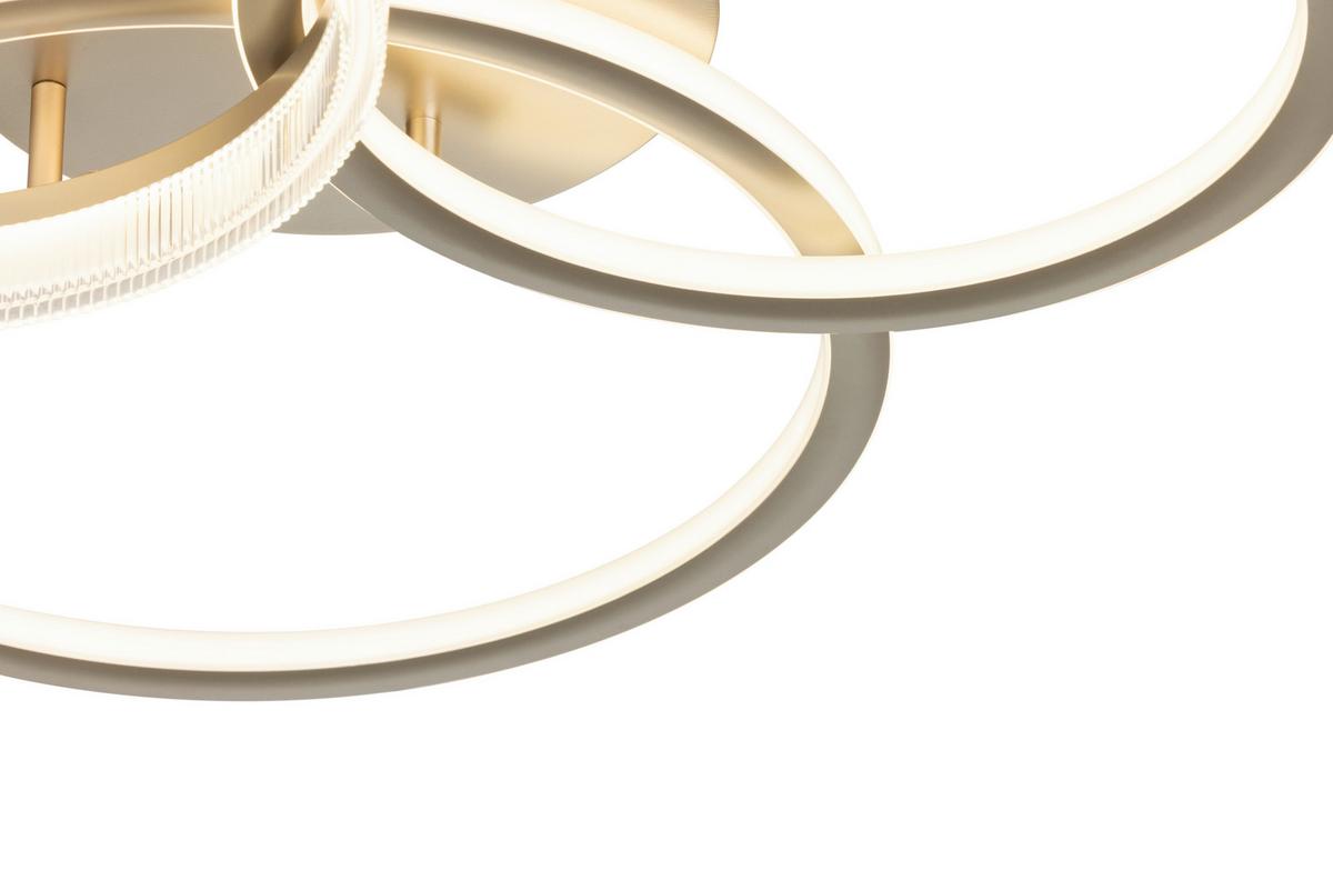 LED-Deckenleuchte, 4000k Cihan - Champagner, Basics, Kunststoff/Metall (70/65/12cm) - Luca Bessoni