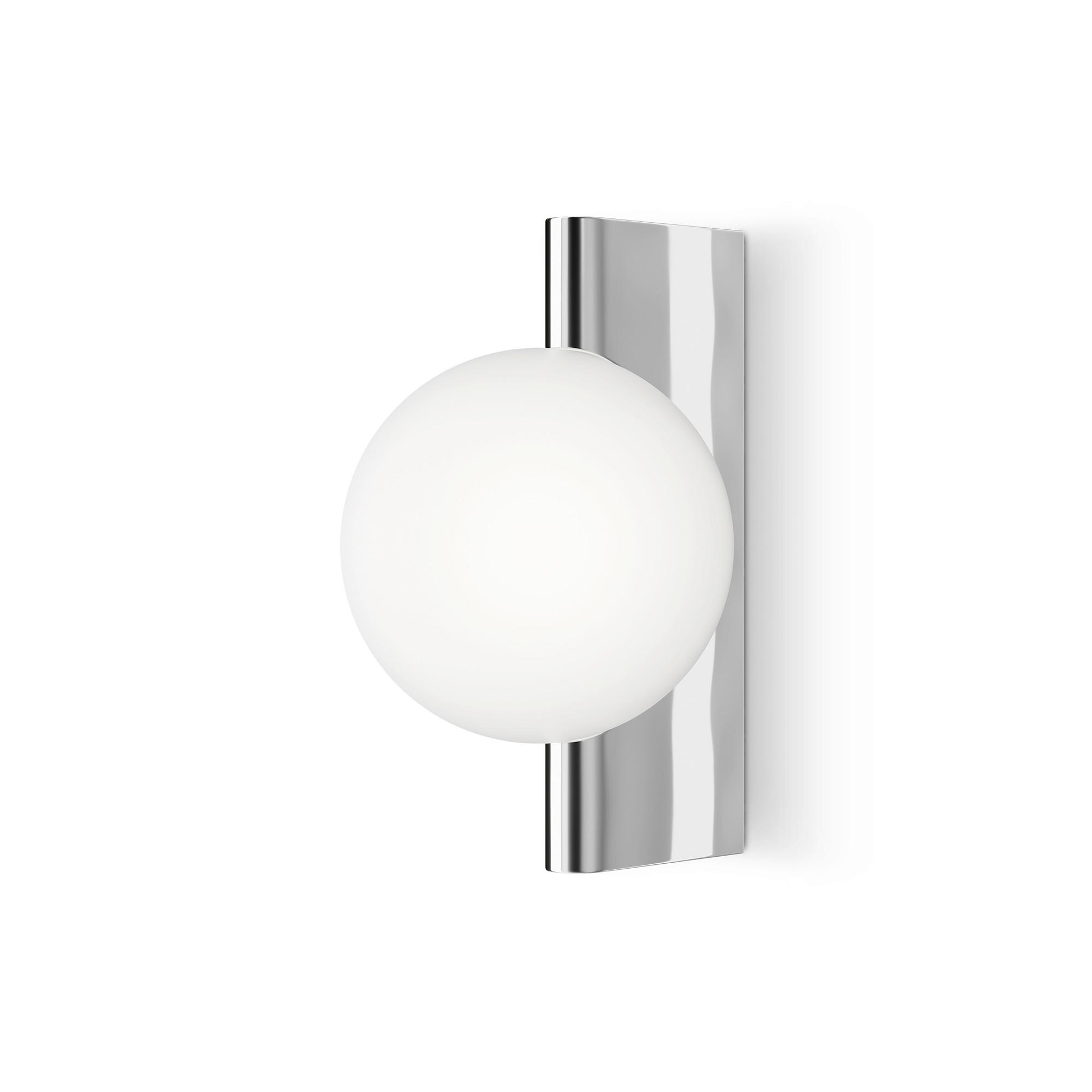 Wandleuchte Avant-Garde - Chromfarben/Weiß, Trend, Glas/Metall (18/30/21,5cm) - MAYTONI