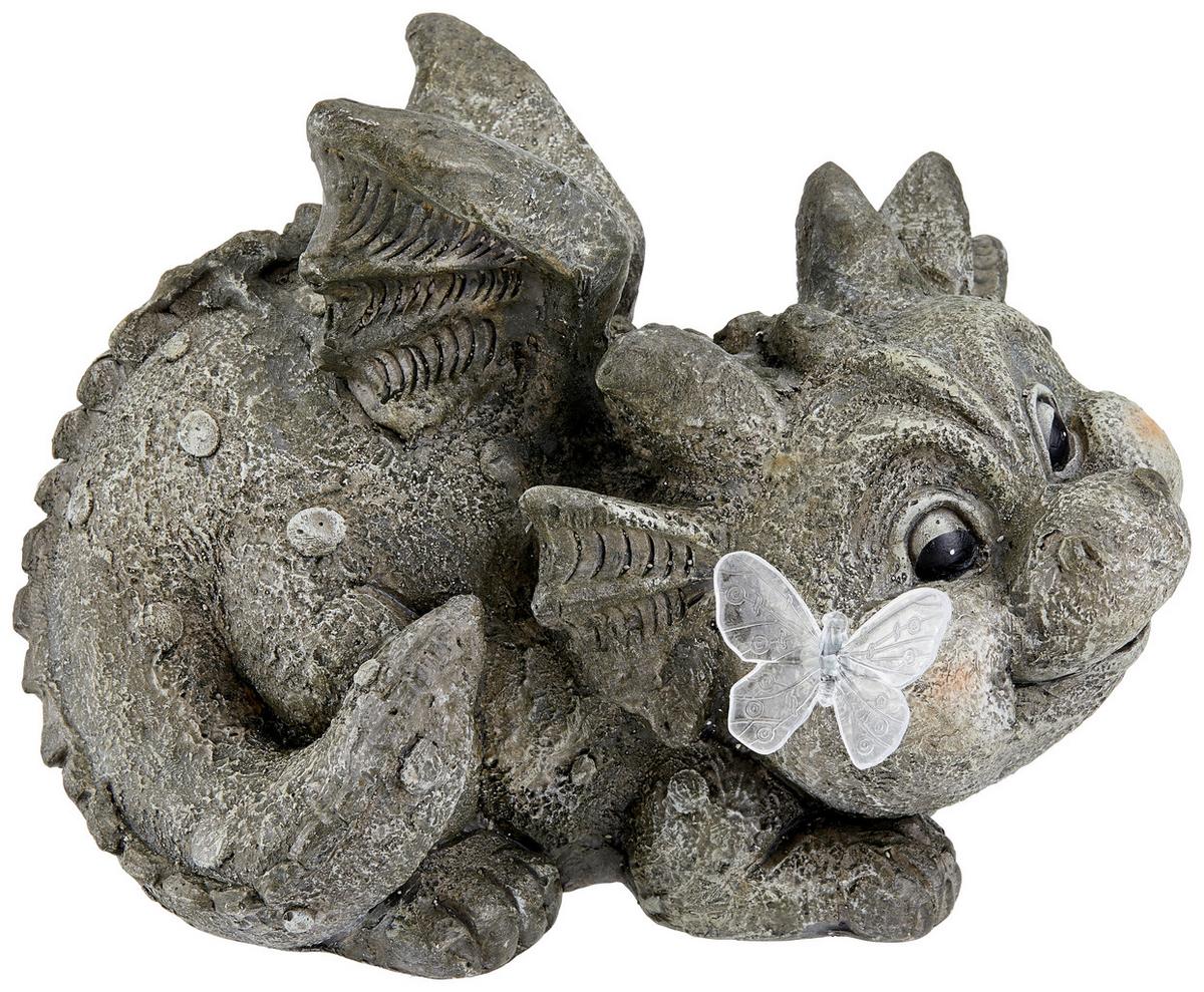 Dekodrache Barry B/h/t: Ca. 25/34/21 Cm - Grau, KONVENTIONELL, Stein (25/34/21cm) - Ondega