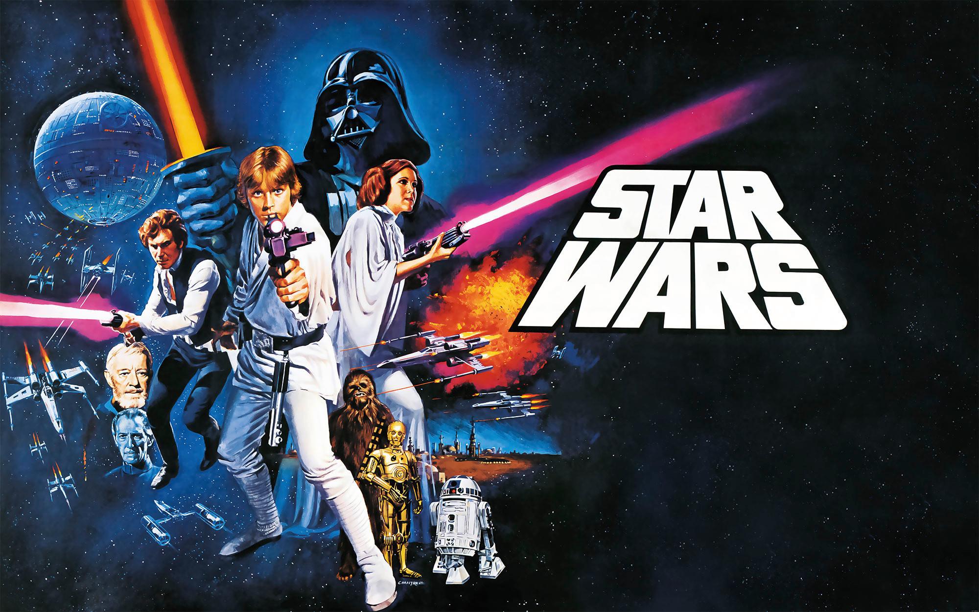 VLIESTAPETE STAR WARS POSTER CLASSIC 1 - Multicolor, Basics (400/250cm) - Komar
