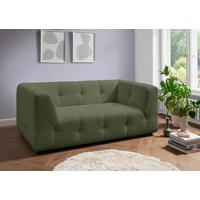 2-Sitzer-Sofa Velice, Grün B: 184 cm - Schwarz/Grün, Design, Textil (184/72/95cm) - Livetastic