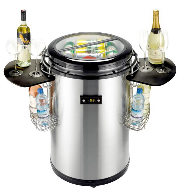 Premium-Party-Kühlschrank Nabo Pc 1062 Edelstahlfarben