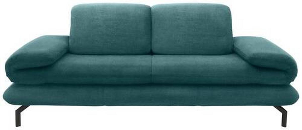 2-Sitzer-Sofa Looks Xiii Petrol - Petrol/Schwarz, Design, Textil (204 (264)/83 (110)/98cm) - LOOKS by W.Joop