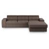 Eckschlafsofa Madison - Braun, Design, Textil (296/195cm) - MID.YOU