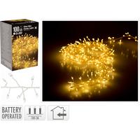 Fényfüzér Kb. 100cm - fehér, Basics, műanyag (100cm)