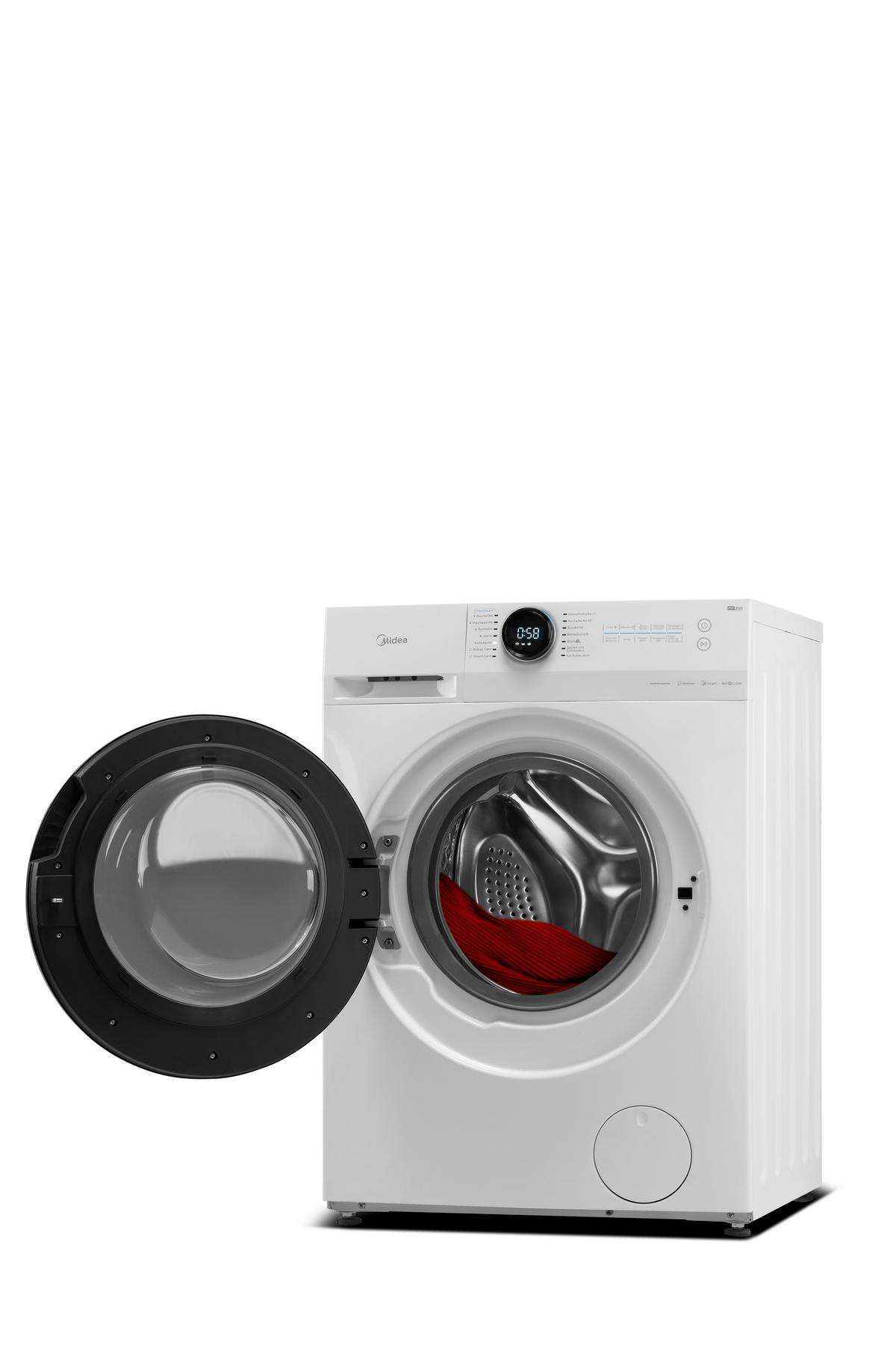 Waschmaschine Mf200W80wb-14as 8 Kg 1400 U/Min Aquastop - Weiß, Basics (59,5/85/47,5cm) - Midea