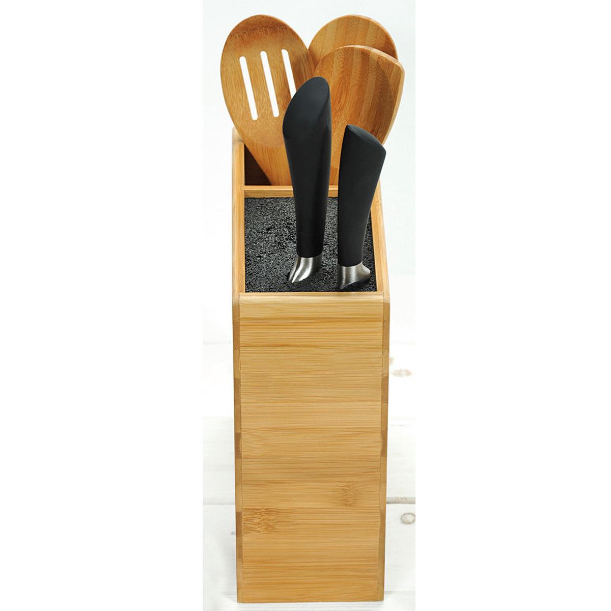 Messerblock Messerblock - Braun, Basics, Holz (20,5/9,4/23cm) - Kesper