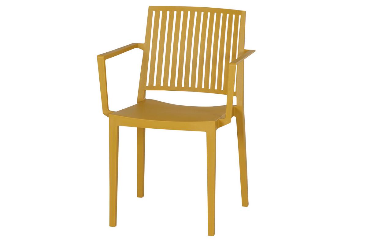 Stapelstuhl T20084 - Gelb, Basics, Kunststoff (57/80/56cm) - Siena Garden