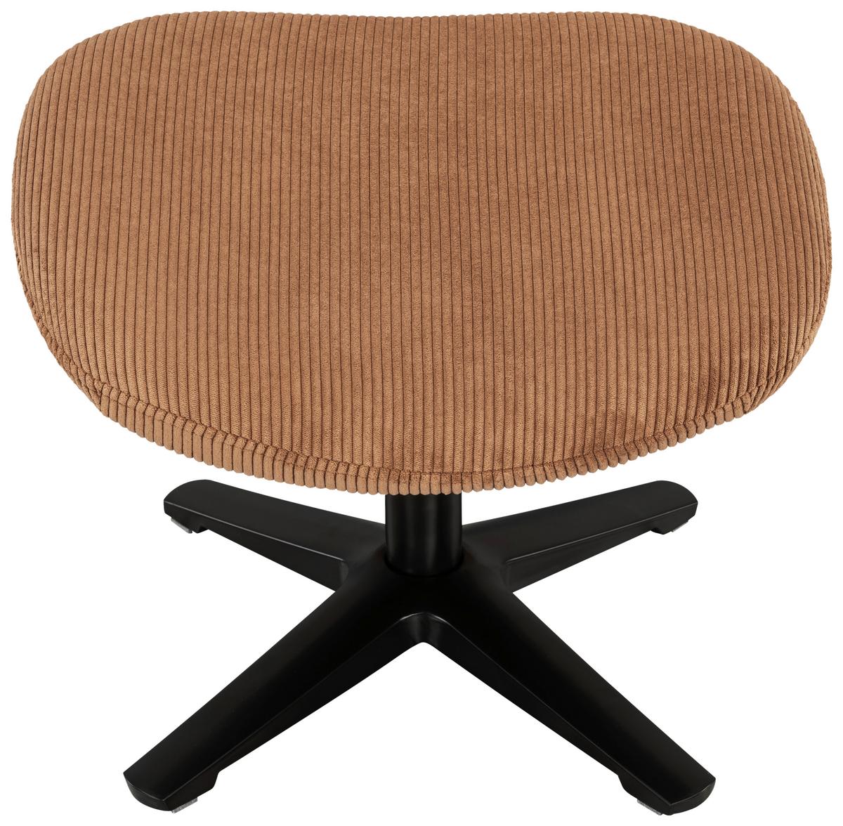 Sesselset Tabbe - Schwarz/Kupferfarben, MODERN, Textil (76/110/88,5cm) - Livetastic