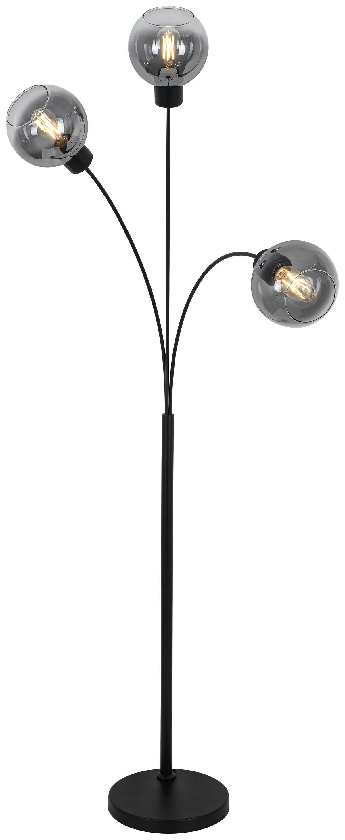 STOJACIA LAMPA GITTI - čierna, Modern, kov/plast (63/160cm) - Mömax
