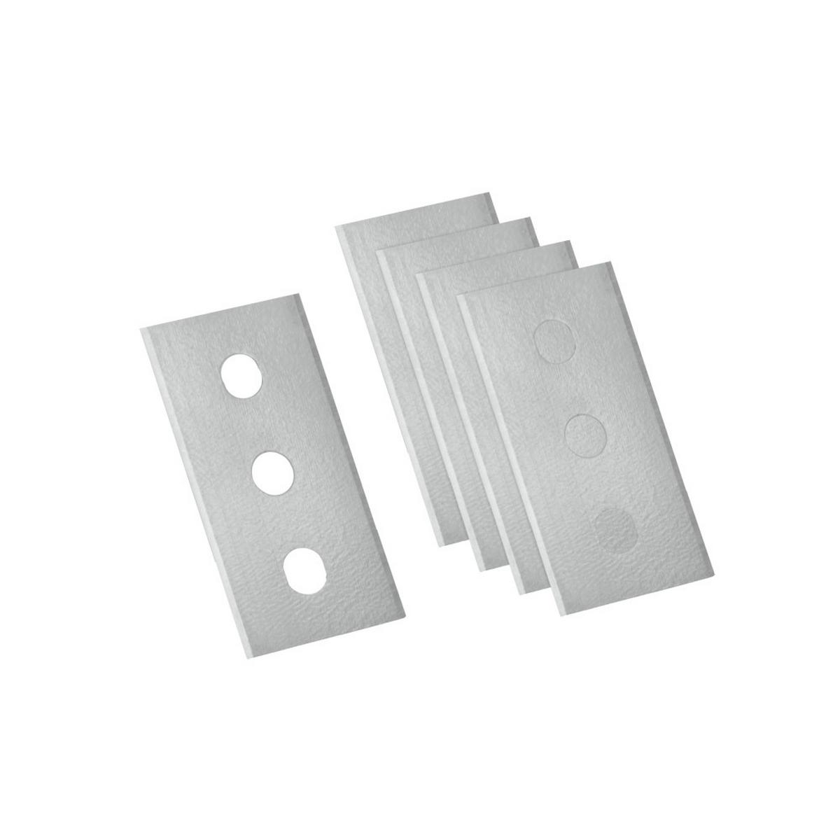 Kochfeldschaber 297014010 Ersatzklingen - Silberfarben, Basics, Metall (2,3/4,3/0,1cm) - Metaltex