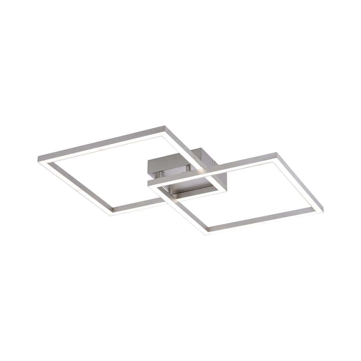 Led-deckenleuchte 16429-55 Lolasmart-Maxi - Silberfarben, Design, Kunststoff/Metall (63/63/8,5cm)
