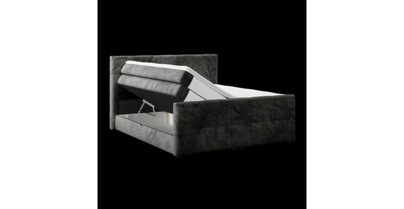 Boxspringbett mit Topper und Bettkasten 160x200 cm Medino - Anthrazit, KONVENTIONELL, Holz/Holzwerkstoff (160/200cm) - Luca Bessoni