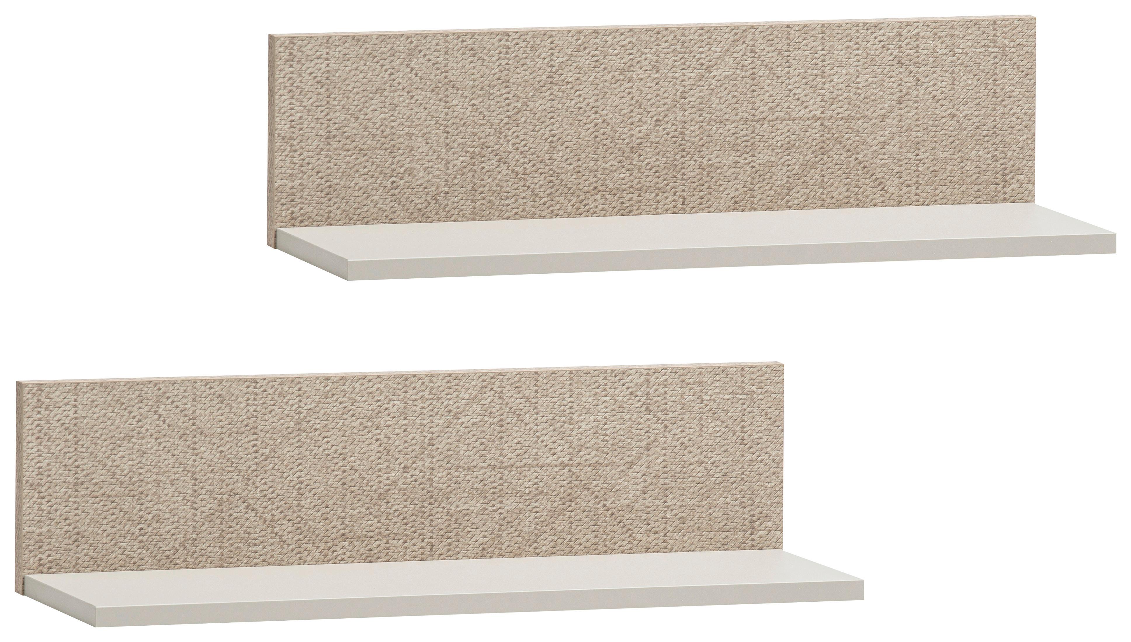 Wandregal Edno, Beige B: 60 Cm - Beige, Design, Holzwerkstoff (60/15,7/17,3cm) - MID.YOU