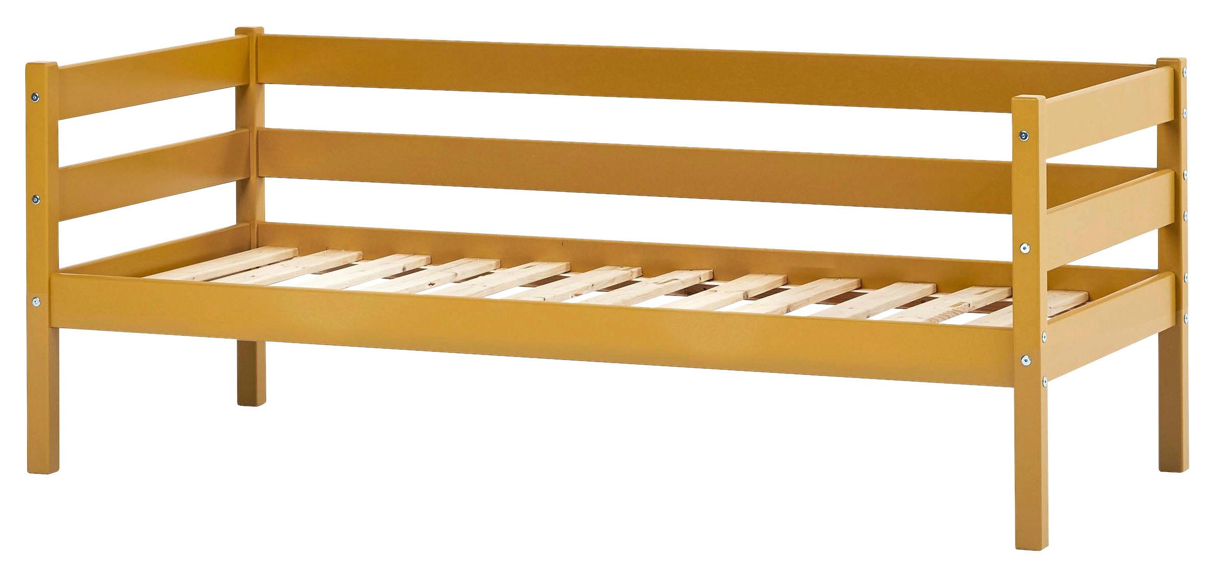 Kinder-/jugenbett Comfort Gelb, Lf: 70x160 Cm - Gelb, MODERN, Holz (70/160cm) - MID.YOU