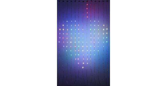 LED-Dekoleuchte Linu - Transparent/Schwarz, Design, Kunststoff (140/140cm) - Luca Bessoni