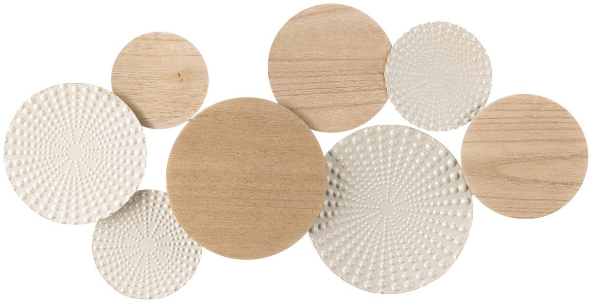 Wanddeko Lilly - Beige/Naturfarben, KONVENTIONELL, Holz/Holzwerkstoff (89/46cm) - Luca Bessoni