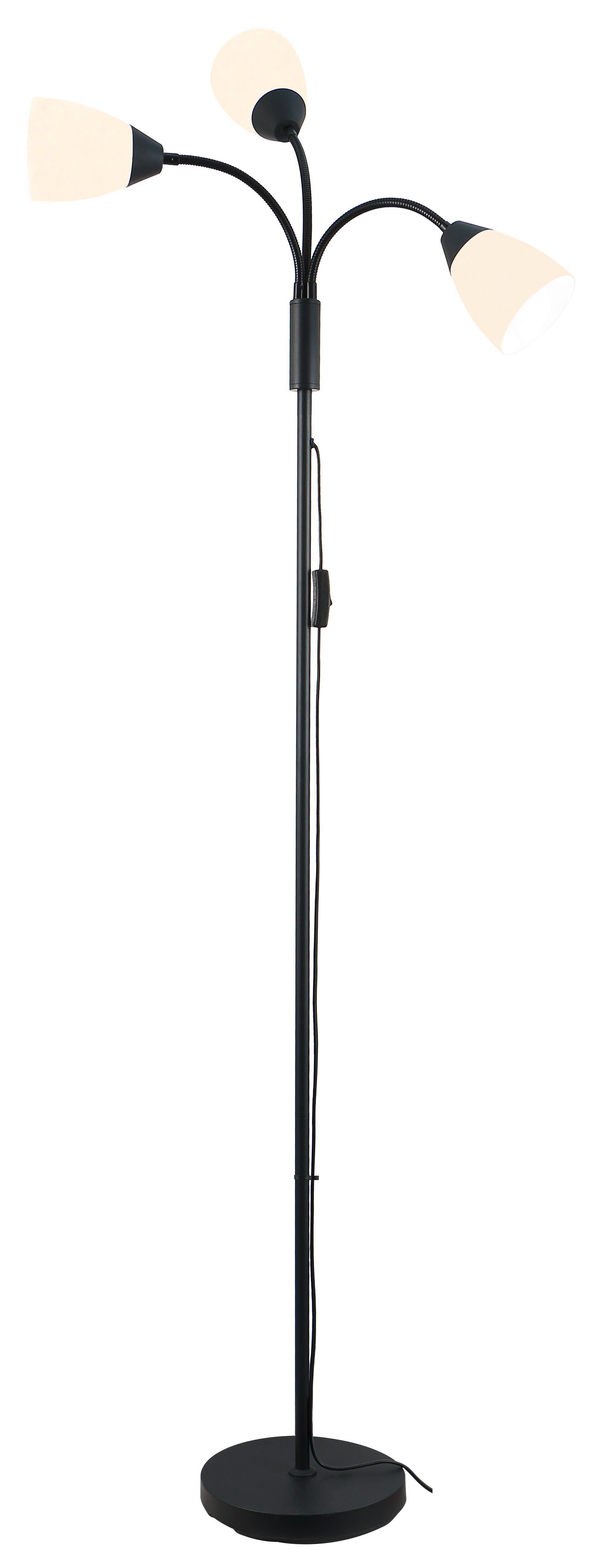 STOJACIA LAMPA TURIN - čierna/biela, Modern, kov/plast (45/40/170cm) - Mömax
