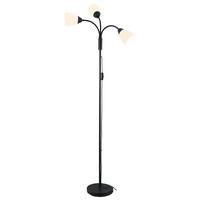 STOJACIA LAMPA TURIN - čierna/biela, Modern, kov/plast (45/40/170cm) - Mömax