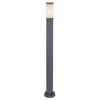 Außenleuchte + Bewegungsmelder Boston 60 Watt Edelstahl - Anthrazit/Opal, Basics, Kunststoff/Metall (12,7/110cm) - Globo