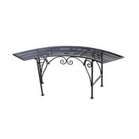 Bogenbank Gusseisen 2-sitzer Fuego, Rostfarben - Rostfarben, MODERN, Metall (125/47/46,5cm)