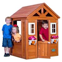 Domek pro děti TIMBERLAKE - světle hnědá, Moderní, dřevo (107/140/117cm)
