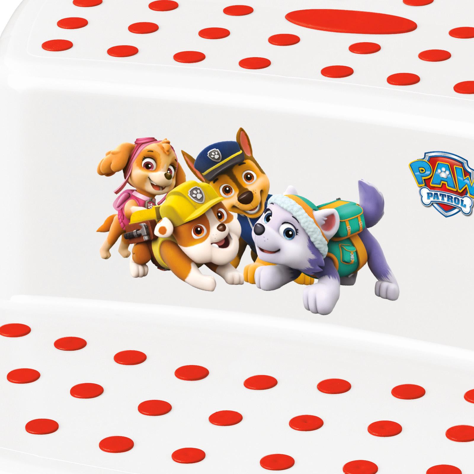 Tritthocker Igor Paw Patrol H: 21 cm Anti-Rutsch-Funktion - Rot/Weiß, Kunststoff (40/37/21cm)