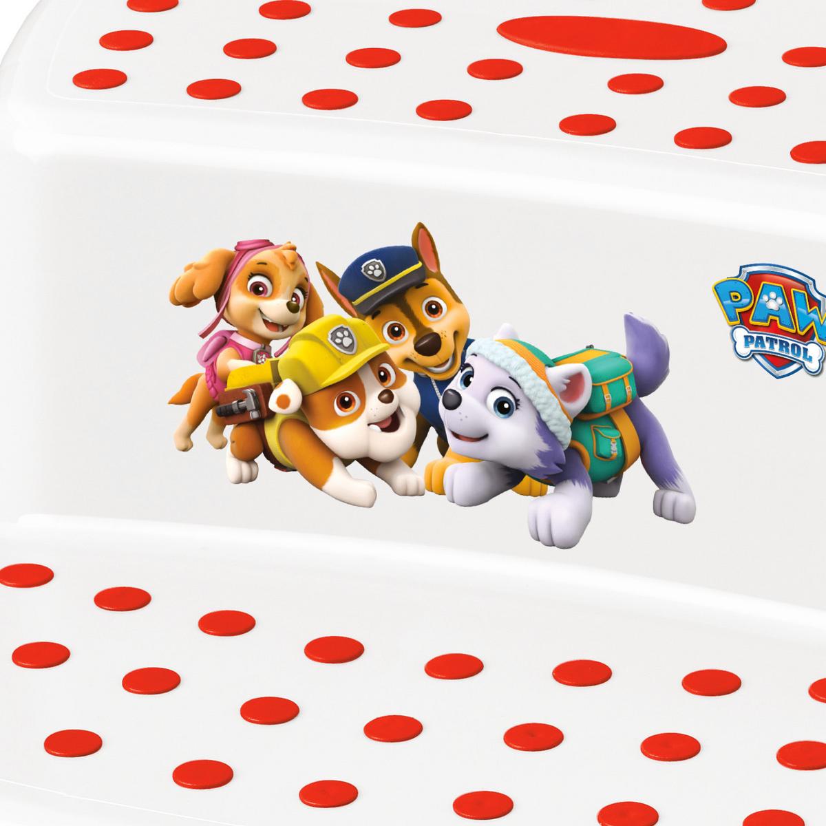 Tritthocker Igor Paw Patrol H: 21 cm Anti-Rutsch-Funktion - Rot/Weiß, Kunststoff (40/37/21cm)