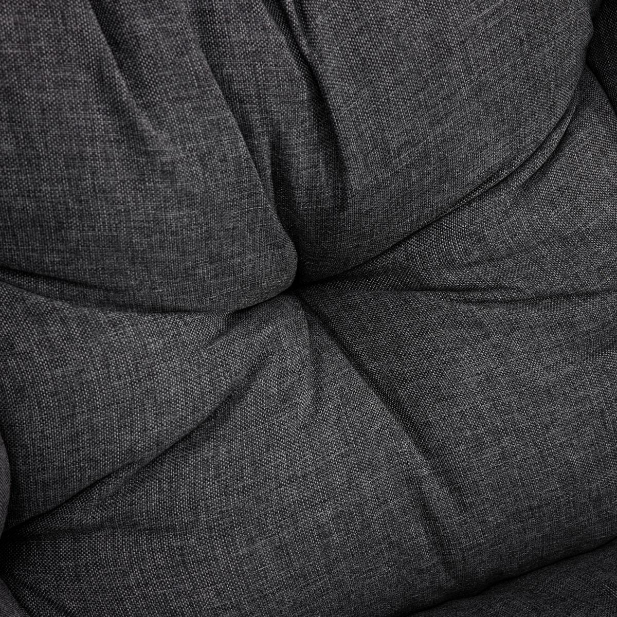 Závěsné křeslo ENEA tmavě šedé - černá/tmavě šedá, Moderní, kov/textil (133/205/120cm) - Bessagi Garden