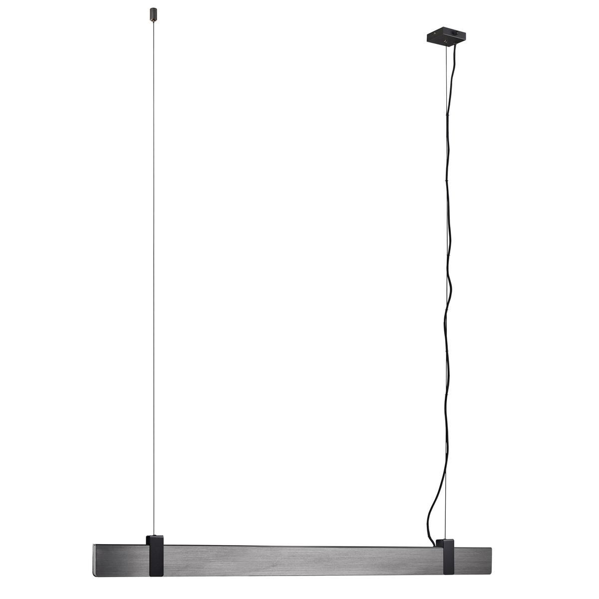 Hängeleuchte Lilt Dunkelgrau B: 115 cm - Dunkelgrau, Design, Metall (115/4,3cm) - Nordlux