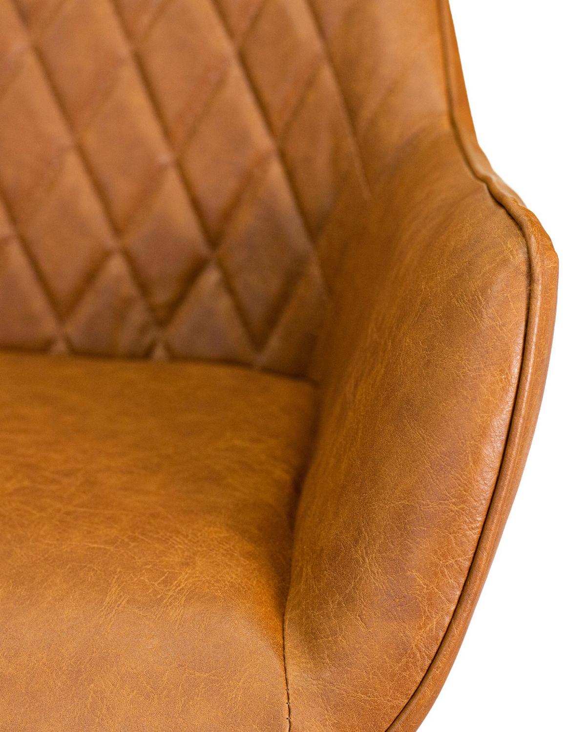 Armlehnstuhl-set Gabi Cognac - Cognac, KONVENTIONELL, Textil/Metall (62/82/61cm) - MID.YOU